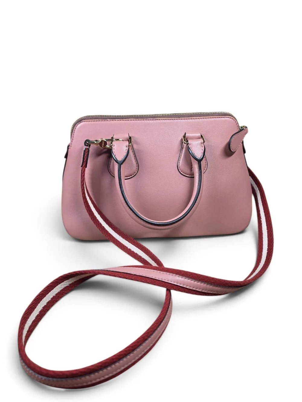 Bally Dusty Rose Leather Dainty Trainspotting 2-Way Swiss Lux (Retail $950)